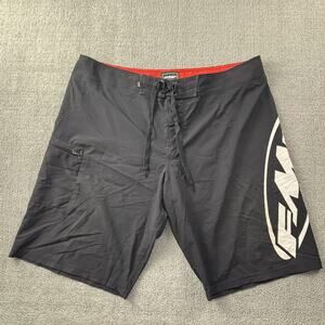 FMF Motorsports Shorts Adult Size 40W Black Boardshorts Active Casual Men's